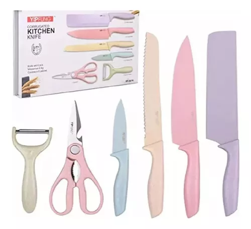 Set de cuchillos de colores elegante X6